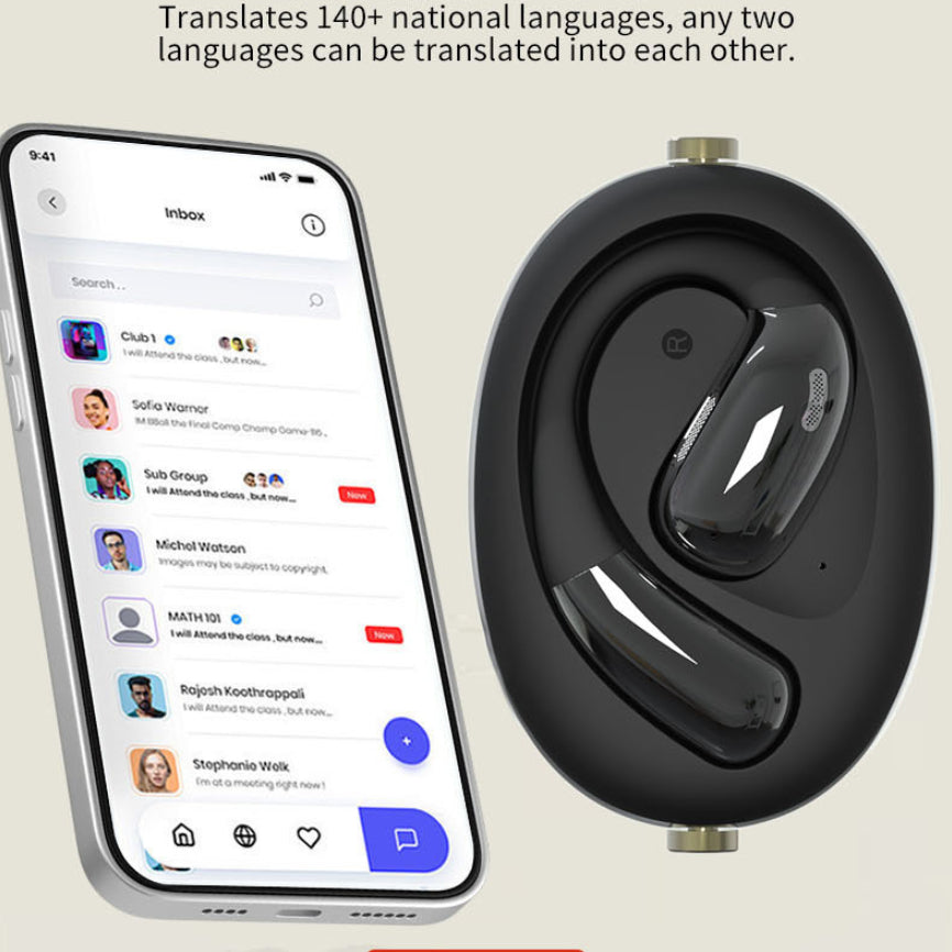 Wireless Ai Translation Noise-Reduction Bluetooth Headset