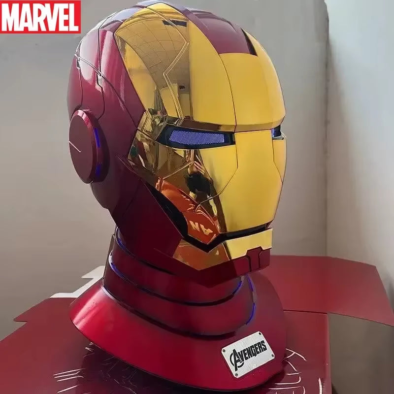 Iron Man Mk5 Helmet Automatoc 1:1 Voice Control Avengers Mk5 Mk50 Mk17 Cosplay with Led Light Electronic Close Ironman Helmet