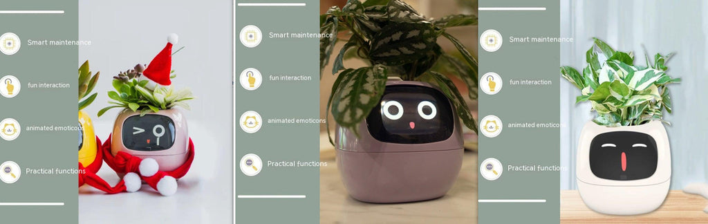 Smart Planter Endless Fun over 49 Rich Expressions 7 Smart Sensors and AI Chips Make Raising Plants Easy and Fun