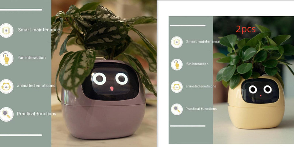 Smart Planter Endless Fun over 49 Rich Expressions 7 Smart Sensors and AI Chips Make Raising Plants Easy and Fun