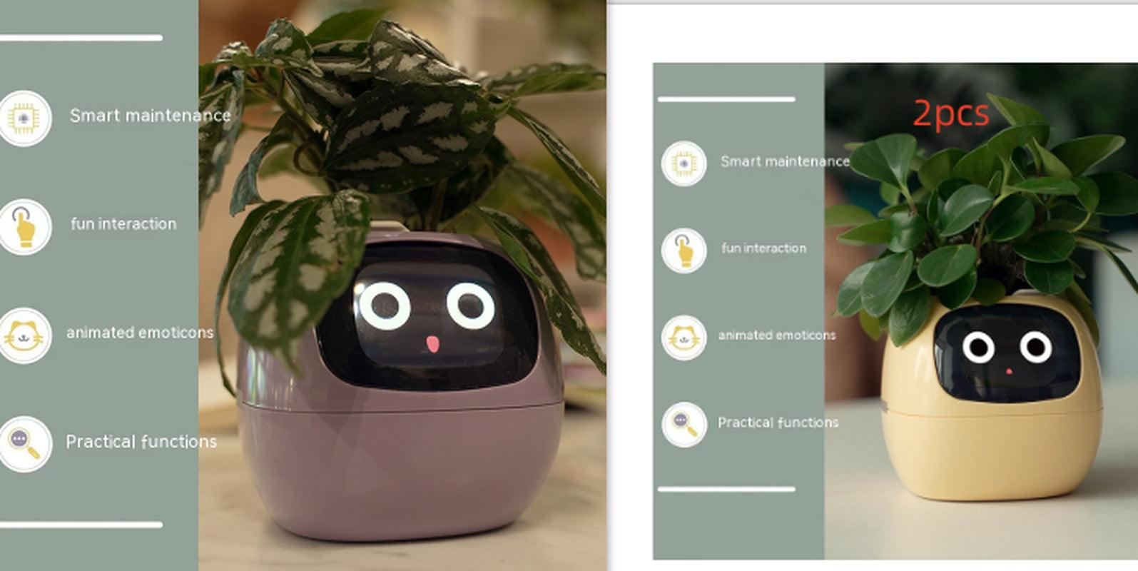 Smart Planter Endless Fun over 49 Rich Expressions 7 Smart Sensors and AI Chips Make Raising Plants Easy and Fun