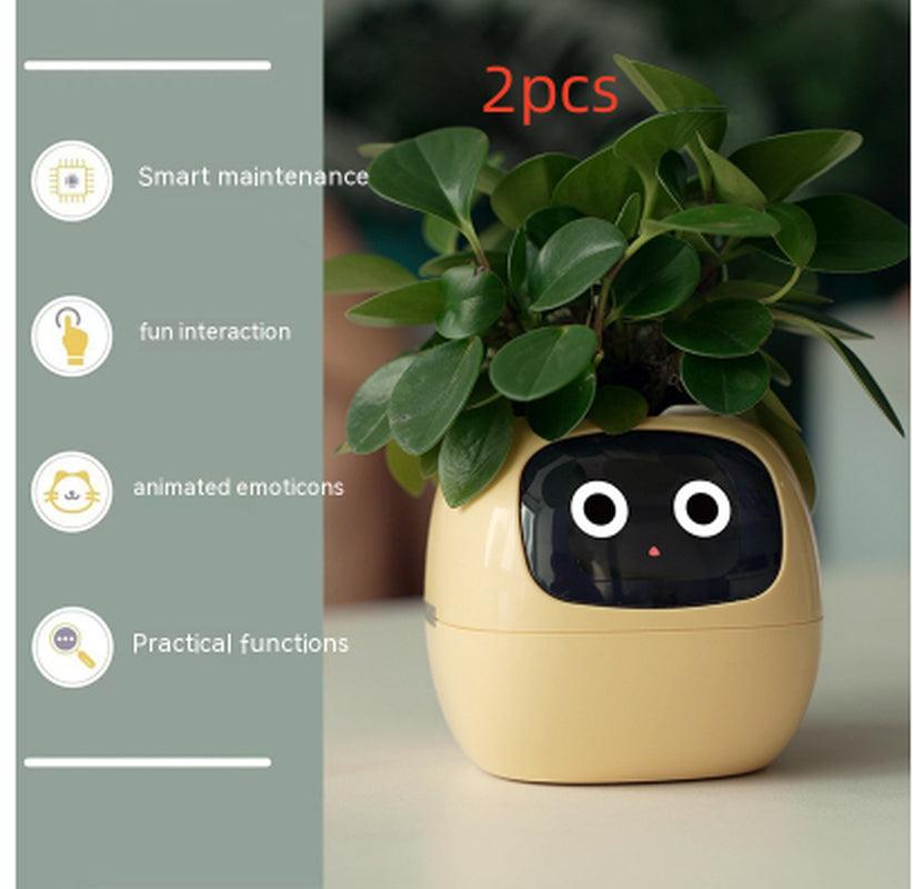 Smart Planter Endless Fun over 49 Rich Expressions 7 Smart Sensors and AI Chips Make Raising Plants Easy and Fun
