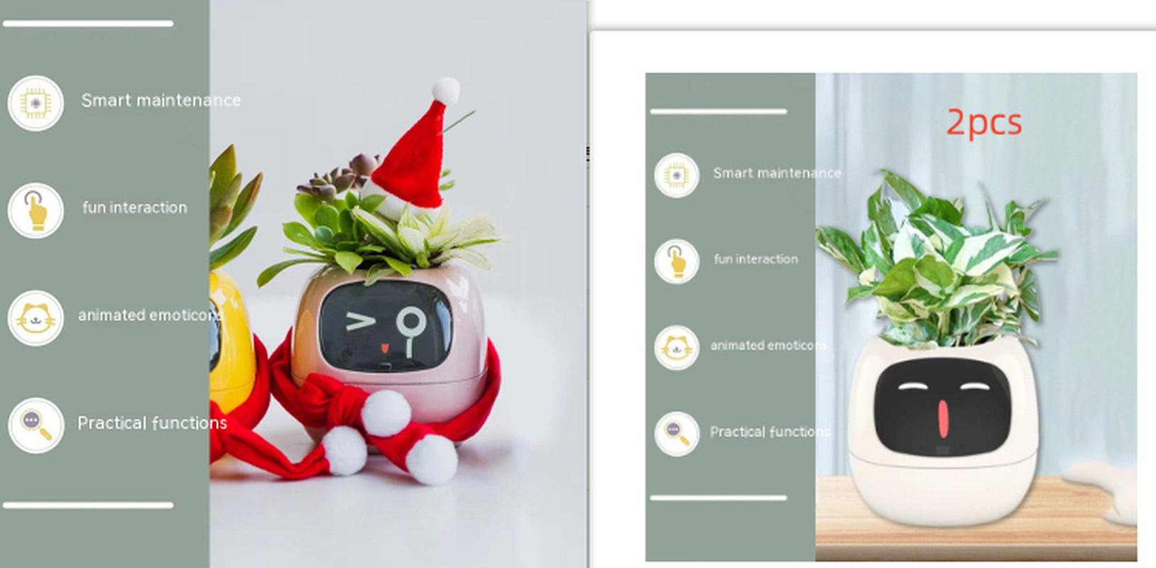 Smart Planter Endless Fun over 49 Rich Expressions 7 Smart Sensors and AI Chips Make Raising Plants Easy and Fun