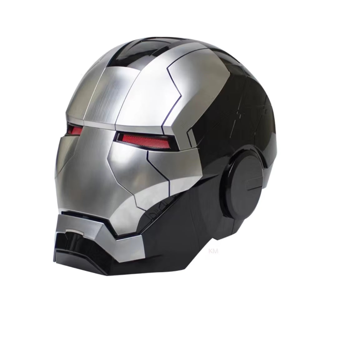 Iron Man Mk5 Helmet Automatoc 1:1 Voice Control Avengers Mk5 Mk50 Mk17 Cosplay with Led Light Electronic Close Ironman Helmet