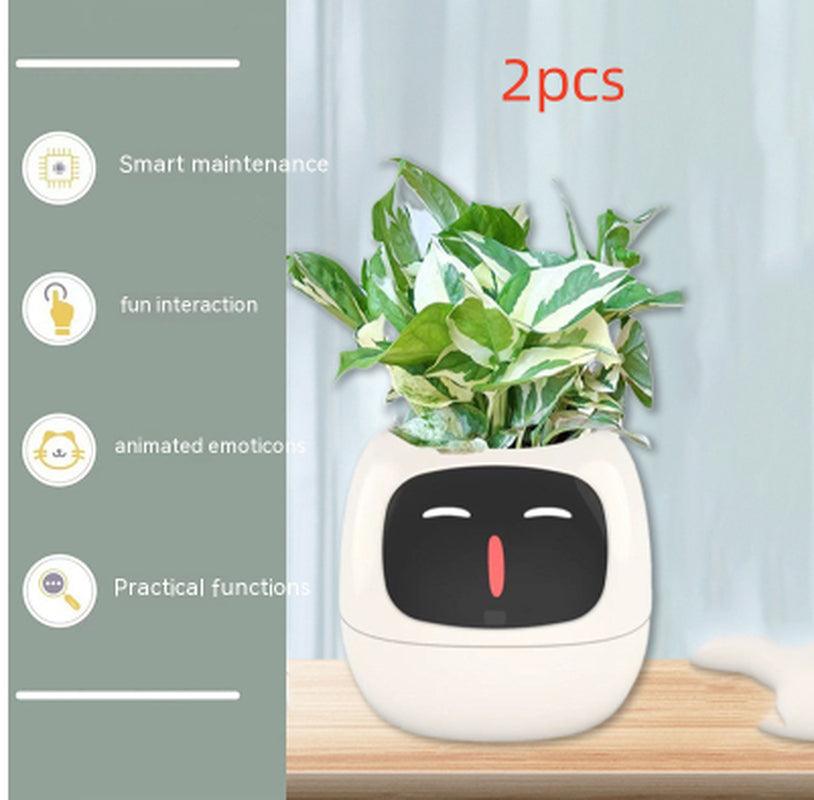 Smart Planter Endless Fun over 49 Rich Expressions 7 Smart Sensors and AI Chips Make Raising Plants Easy and Fun