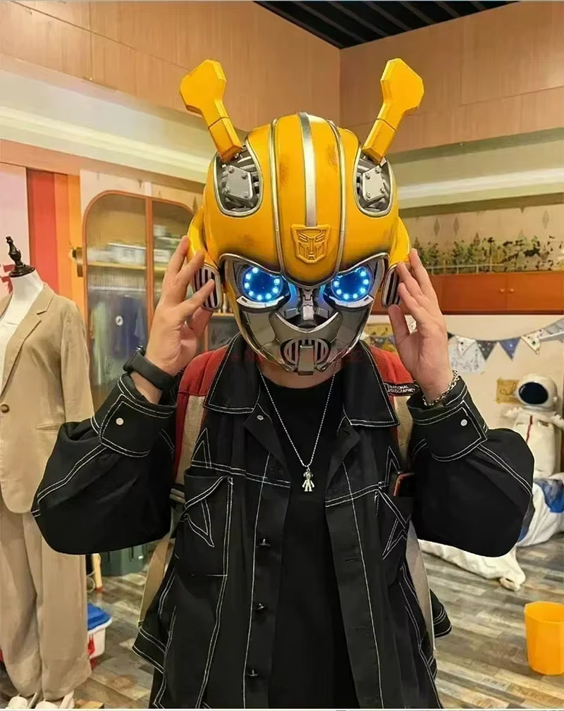 Iron Man Mk5 Helmet Automatoc 1:1 Voice Control Avengers Mk5 Mk50 Mk17 Cosplay with Led Light Electronic Close Ironman Helmet