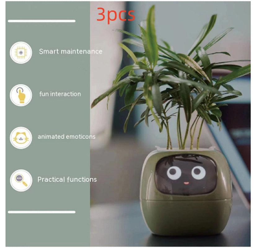 Smart Planter Endless Fun over 49 Rich Expressions 7 Smart Sensors and AI Chips Make Raising Plants Easy and Fun
