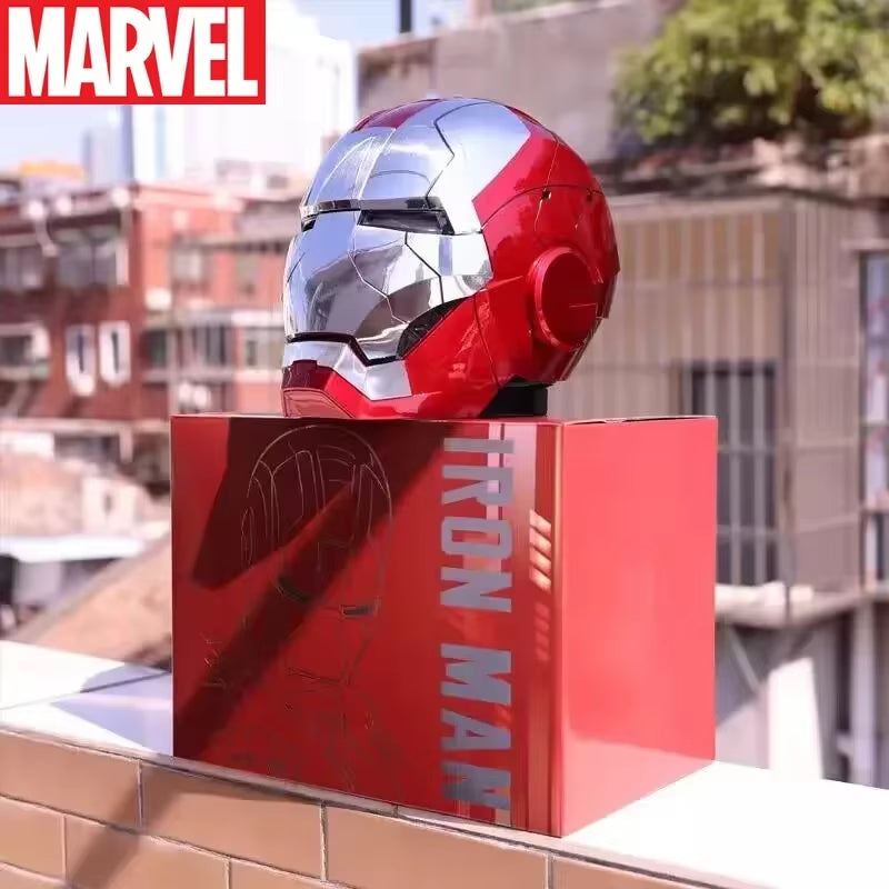 Iron Man Mk5 Helmet Automatoc 1:1 Voice Control Avengers Mk5 Mk50 Mk17 Cosplay with Led Light Electronic Close Ironman Helmet