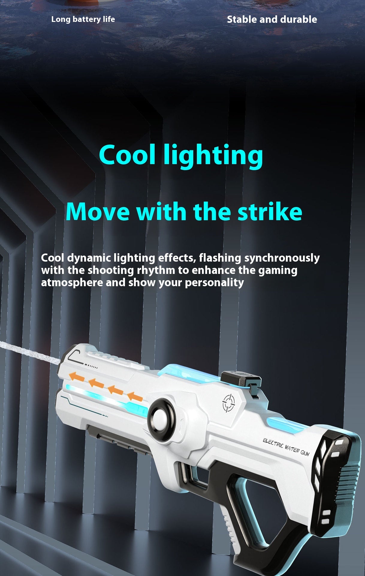 Electric Water Gun Automatic Water Feeding High Voltage Pulse Children Toy Gun