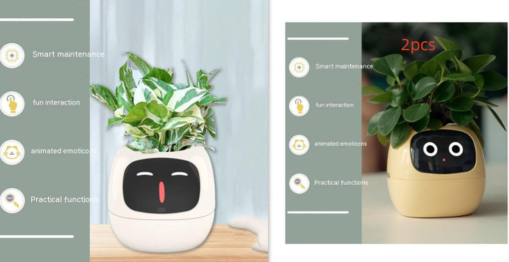 Smart Planter Endless Fun over 49 Rich Expressions 7 Smart Sensors and AI Chips Make Raising Plants Easy and Fun