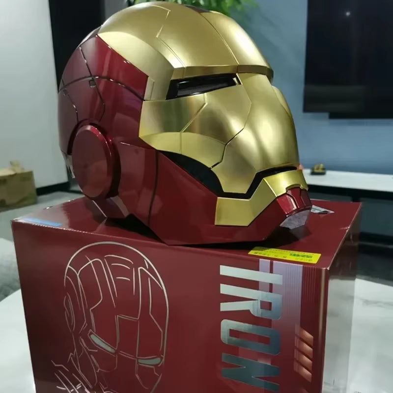 Iron Man Mk5 Helmet Automatoc 1:1 Voice Control Avengers Mk5 Mk50 Mk17 Cosplay with Led Light Electronic Close Ironman Helmet