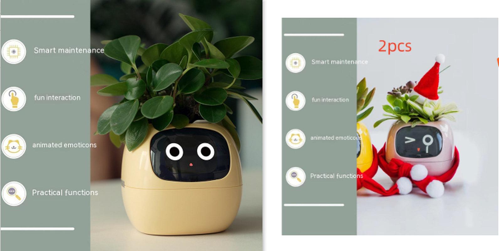 Smart Planter Endless Fun over 49 Rich Expressions 7 Smart Sensors and AI Chips Make Raising Plants Easy and Fun
