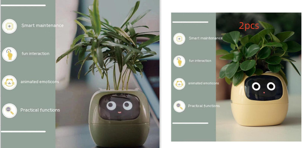 Smart Planter Endless Fun over 49 Rich Expressions 7 Smart Sensors and AI Chips Make Raising Plants Easy and Fun