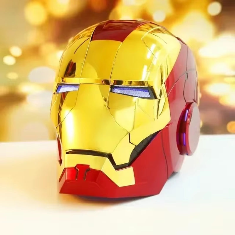 Iron Man Mk5 Helmet Automatoc 1:1 Voice Control Avengers Mk5 Mk50 Mk17 Cosplay with Led Light Electronic Close Ironman Helmet