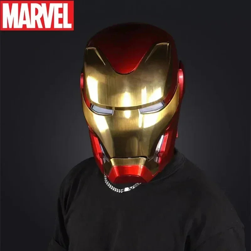 Iron Man Mk5 Helmet Automatoc 1:1 Voice Control Avengers Mk5 Mk50 Mk17 Cosplay with Led Light Electronic Close Ironman Helmet
