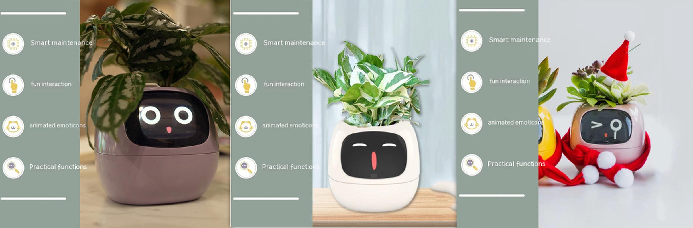 Smart Planter Endless Fun over 49 Rich Expressions 7 Smart Sensors and AI Chips Make Raising Plants Easy and Fun
