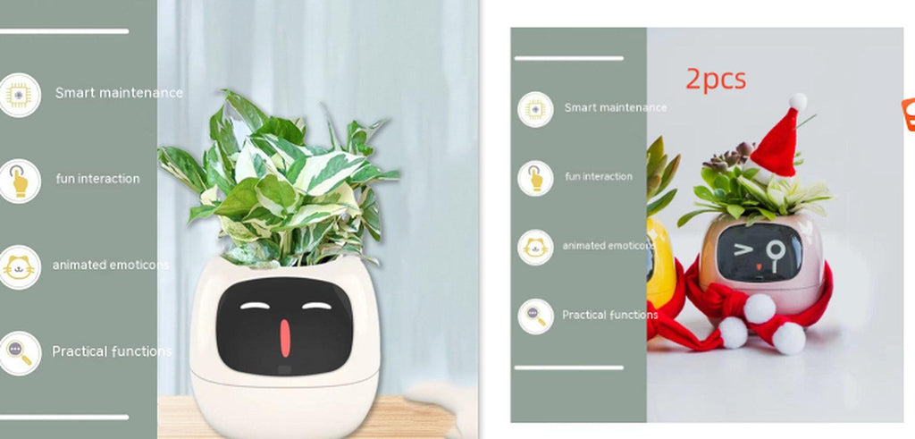 Smart Planter Endless Fun over 49 Rich Expressions 7 Smart Sensors and AI Chips Make Raising Plants Easy and Fun