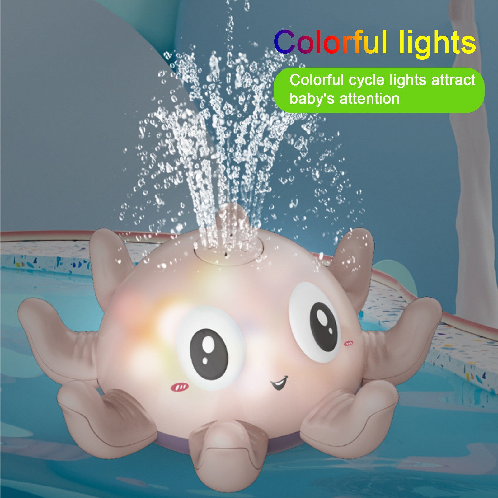 Children'S Automatic Water Spray Bath Toys Bath Fun Toys with Flashing Water Spray Toy Baby Swimming Shower with Toys New