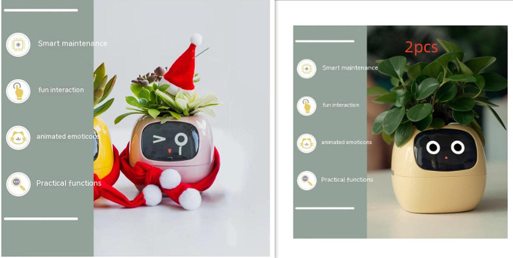 Smart Planter Endless Fun over 49 Rich Expressions 7 Smart Sensors and AI Chips Make Raising Plants Easy and Fun