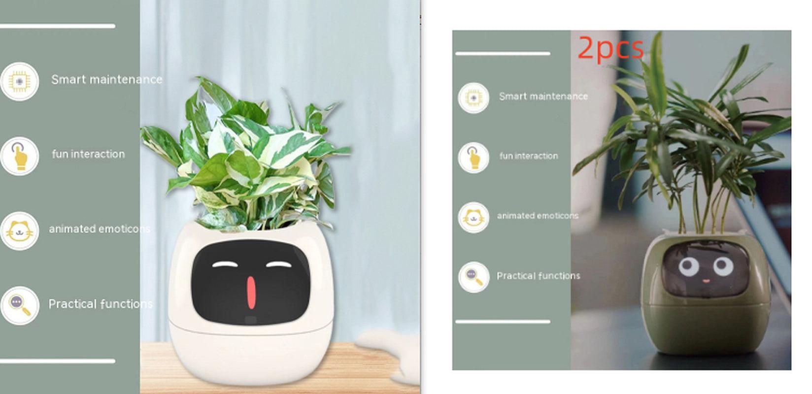 Smart Planter Endless Fun over 49 Rich Expressions 7 Smart Sensors and AI Chips Make Raising Plants Easy and Fun