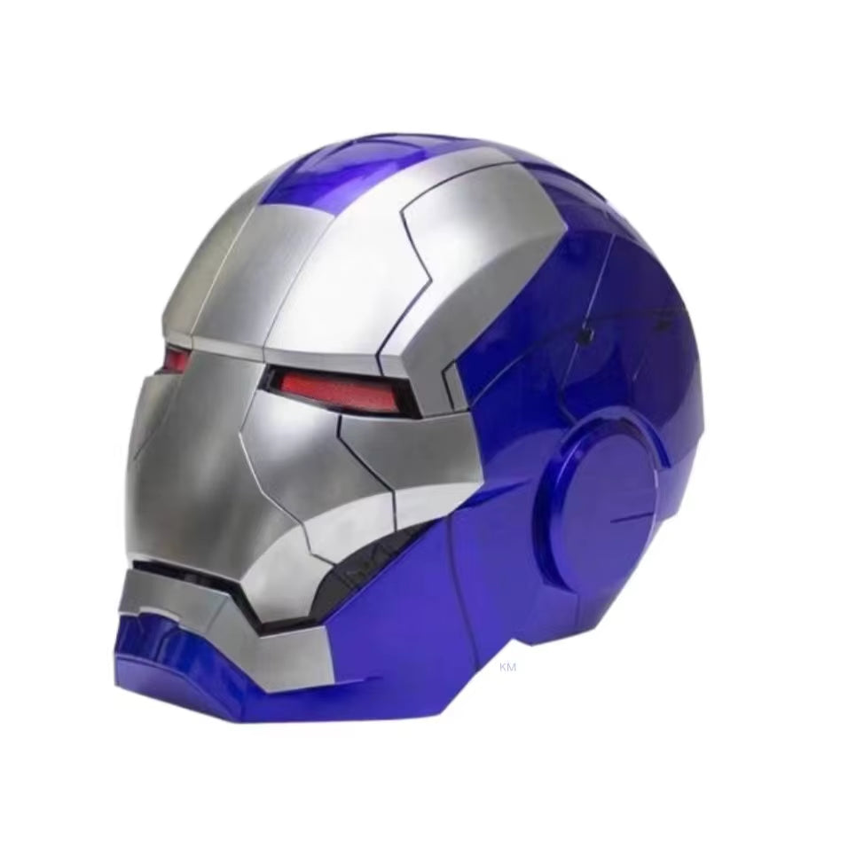 New Iron Man Helmet Black Gold Black Silver Electric Helmet Voice Controlled Voice Machine Helmet Movable Mask Trendy Collection