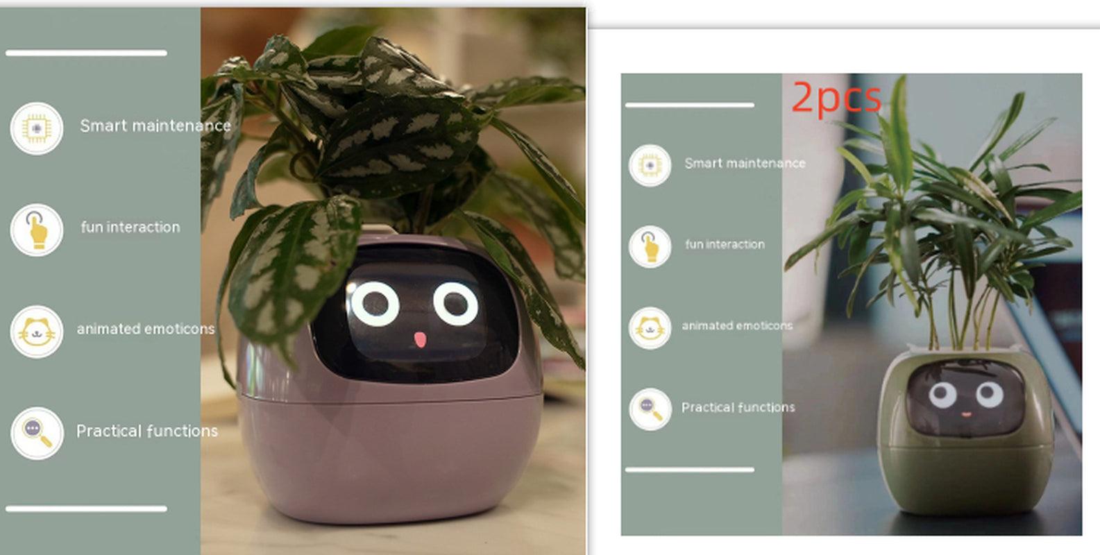 Smart Planter Endless Fun over 49 Rich Expressions 7 Smart Sensors and AI Chips Make Raising Plants Easy and Fun