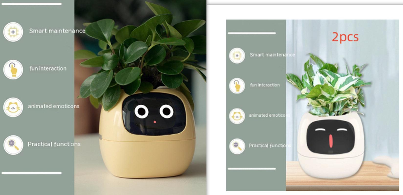 Smart Planter Endless Fun over 49 Rich Expressions 7 Smart Sensors and AI Chips Make Raising Plants Easy and Fun