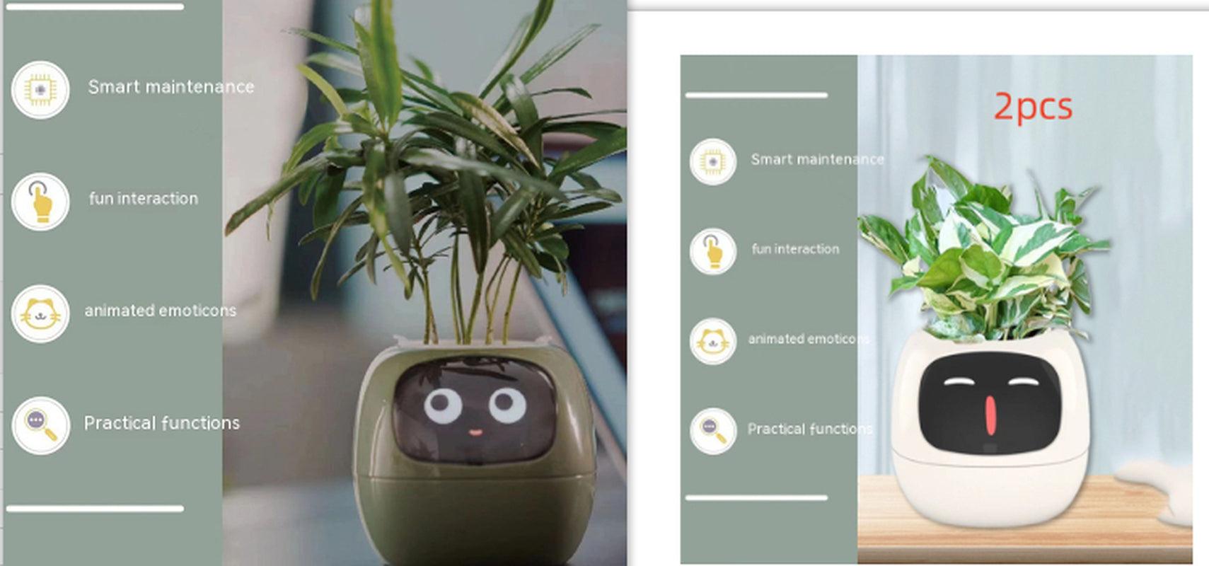 Smart Planter Endless Fun over 49 Rich Expressions 7 Smart Sensors and AI Chips Make Raising Plants Easy and Fun