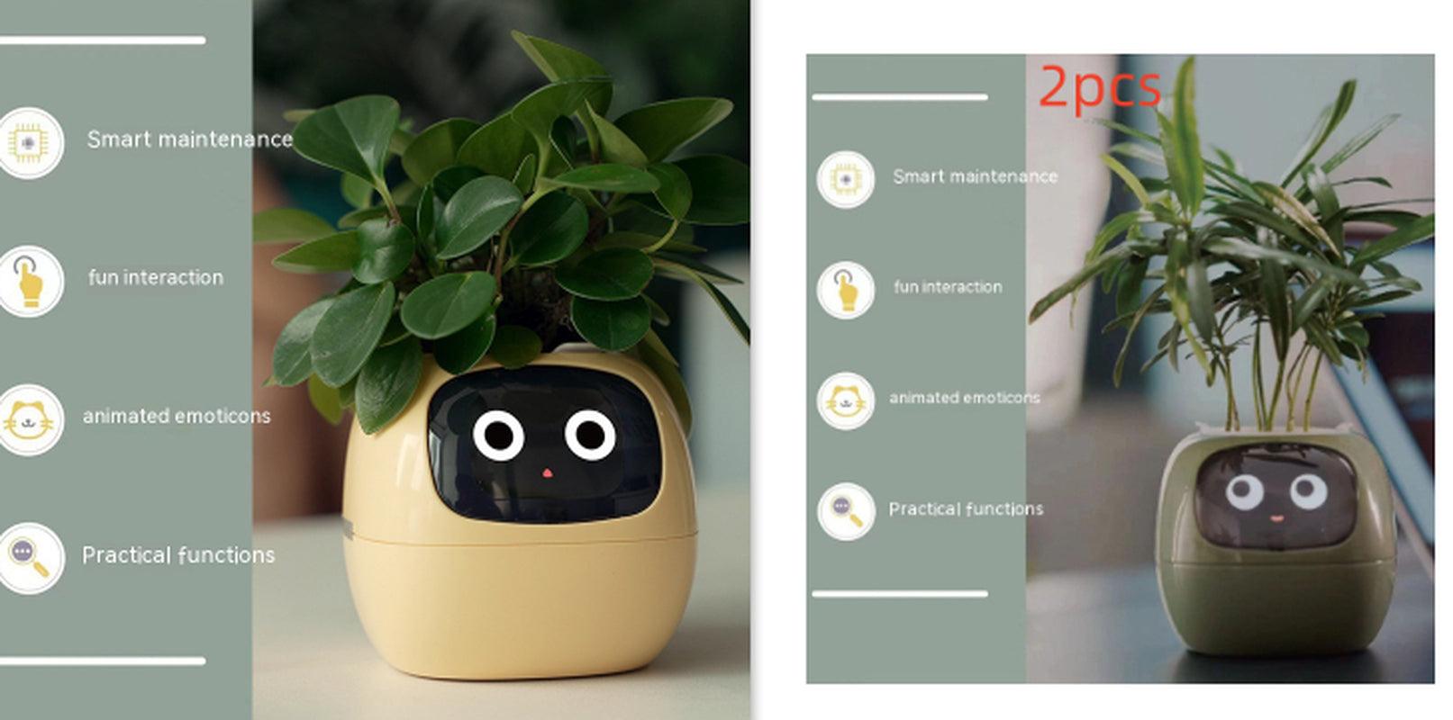 Smart Planter Endless Fun over 49 Rich Expressions 7 Smart Sensors and AI Chips Make Raising Plants Easy and Fun