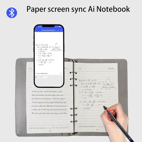Wholesale Ai Notebook Phone Paper Screen Sync Notebook Ai Pen Multi Function Diary Smart Notebook Business Gift Set with Pen