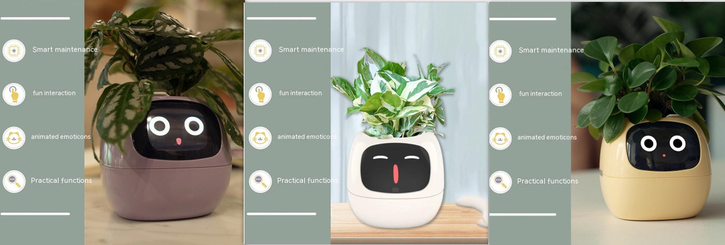 Smart Planter Endless Fun over 49 Rich Expressions 7 Smart Sensors and AI Chips Make Raising Plants Easy and Fun