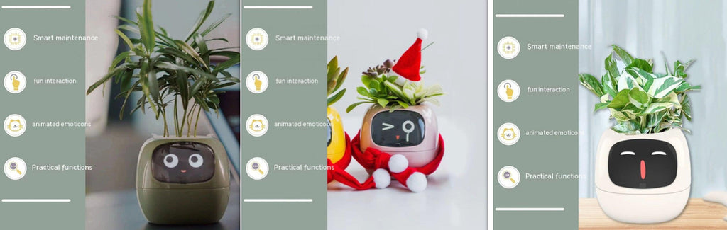 Smart Planter Endless Fun over 49 Rich Expressions 7 Smart Sensors and AI Chips Make Raising Plants Easy and Fun