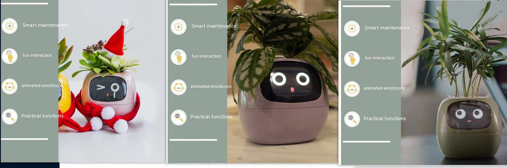 Smart Planter Endless Fun over 49 Rich Expressions 7 Smart Sensors and AI Chips Make Raising Plants Easy and Fun