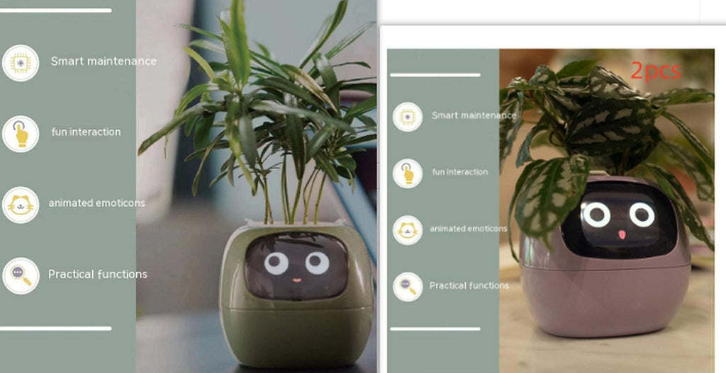 Smart Planter Endless Fun over 49 Rich Expressions 7 Smart Sensors and AI Chips Make Raising Plants Easy and Fun