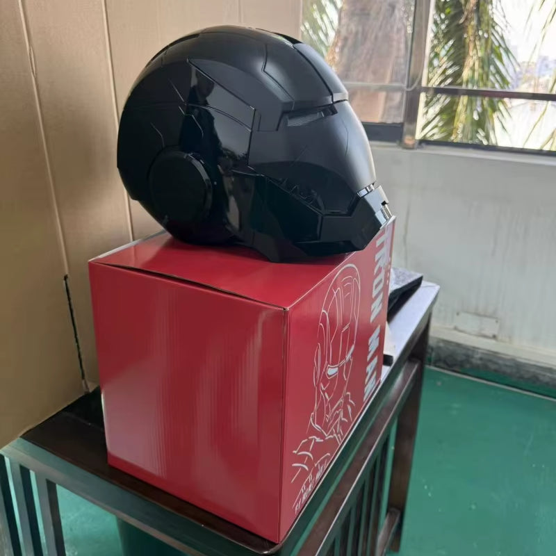 Iron Man Mk5 Helmet Automatoc 1:1 Voice Control Avengers Mk5 Mk50 Mk17 Cosplay with Led Light Electronic Close Ironman Helmet