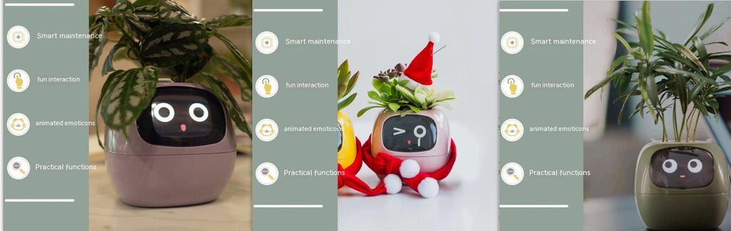 Smart Planter Endless Fun over 49 Rich Expressions 7 Smart Sensors and AI Chips Make Raising Plants Easy and Fun